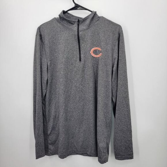 NFL Team Apparel Chicago Bears Half Zip Pull Over Medium - Picture 1 of 6